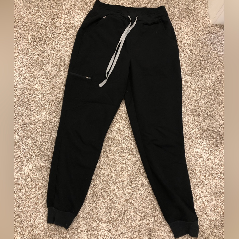 Figs women’s small high waisted black joggers
